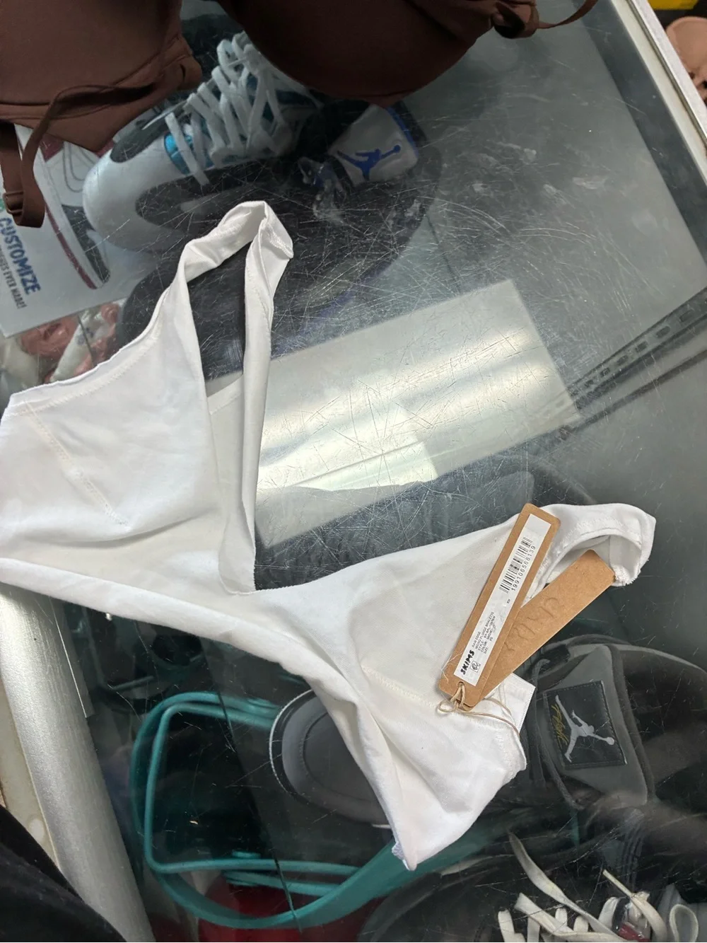 Women’s Skims Raw Edge Micro Plunge Bralette New Sz XS White